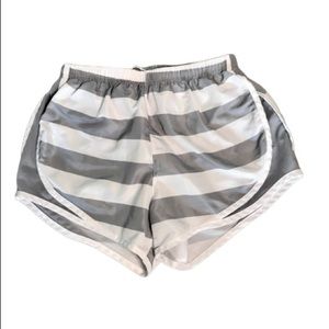 2/$20 Varsity Spirit White & Gray Running Shorts